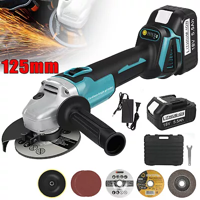 18V 125mm Cordless Brushless Angle Grinder Cut‑Off Grinding For Makita Battery • $56.99