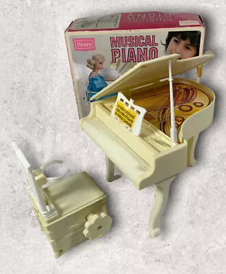 Vintage 1970s SEARS MUSICAL PIANO For Barbie And Other Fashion Dolls Works • $49.95