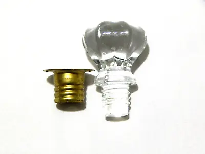 Sellers And Hoosier Cabinet Glass Knob With Threaded End And Insert • $14.98