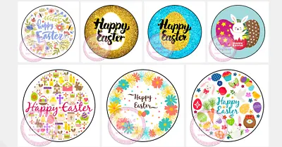Easter Stickers Label Gift Box Sweet Cones Sweet Hamper Gift Bag Egg Bunny • £1.99