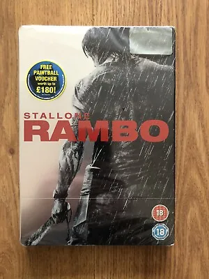 Rambo Stallone Steelbook (DVD Region 2) Uk Exclusive Rare NEW/SEALED • £15