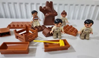 £17.50 • Buy Lego Duplo Zoo Keeper Figures And Base Plates Rare