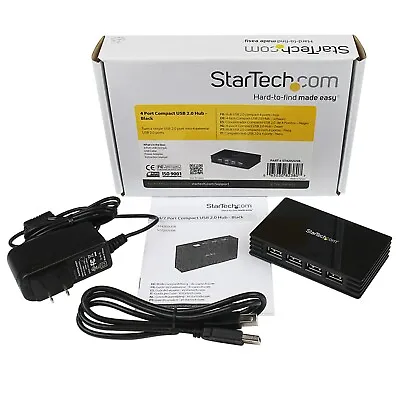 StarTech.com 4 Port Compact USB 2.0 Hub ST4202USB • $15