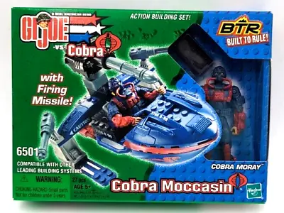 Vintage 2003 Hasbro BTR GI Joe Cobra Moccasin W/ Cobra Moray Figure Sealed NIB • $10