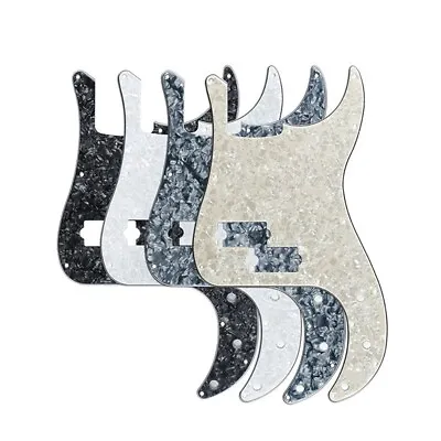 Scratch Plate Bass Pickguard Black Bead White White In Age 3 Layers • £13.67