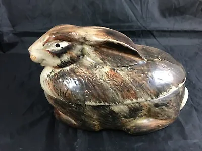 Terrine Pate The Rabbit In Earthenware Signed Michel Caugant Kitchenware • $29.95