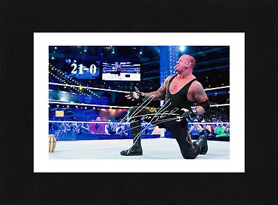 8X6 Mount THE UNDERTAKER Signed PHOTO Print Ready To Frame WWE Wrestling • £7.49