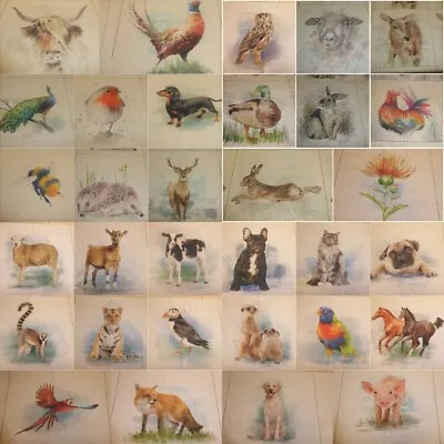 £1.98 • Buy 44 COUNTRY & EXOTIC ANIMAL CUSHION & BAG PANELS By Chatham Glyn - Cotton Fabric
