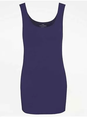 Bnwt Womens Size  18 Navy Blue Longline Vest Top • £1.76