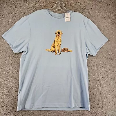 J Crew T Shirt Mens Large Short Sleeve Baseball Pet Dog NEW • $30