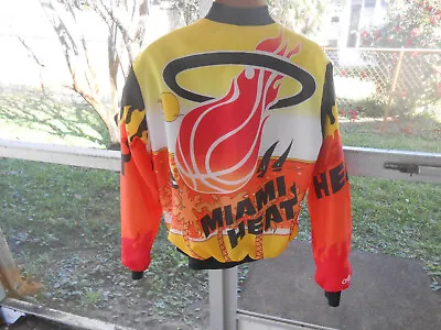 NBA Miami Heat Chalk Line Jacket  Medium Vintage 90's • $200
