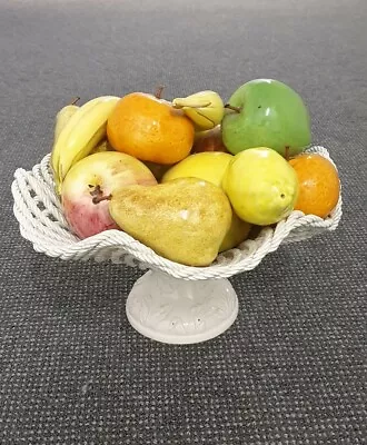 🔶️MCM VINTAGE RETRO ITALIAN ART POTTERY FRUIT BASKET Fornasetti Sottsass #2 • $282.52