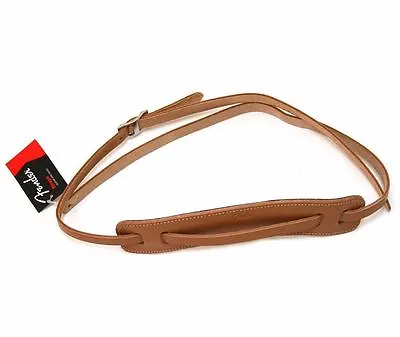 New Strap Fender Deluxe Vintage - Leather Natural - 0990664021 - Guitar Or Bass • $107.69