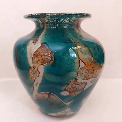 Outstanding Mdina Malta Art Glass Vase Signed #9040 Michael Harris 7   • $180