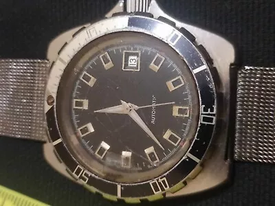 Vintage Diver  Watch Monnin Case  FORTIS  44mm Stainless Steel  Case Brevet • $355.47