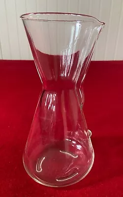 Vintage Chemex 3 Cup Pour-Over Glass Coffeemaker Carafe Mid-Century Design  • $9.99