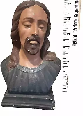 Vintage Jesus Bust Statue Figurine Religious 1962 Sacred Statue • $24