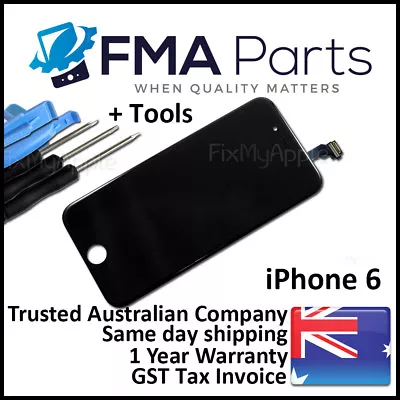 IPhone 6 Black Front Glass Touch Screen Digitizer LCD Assembly Replacement New • $33.95