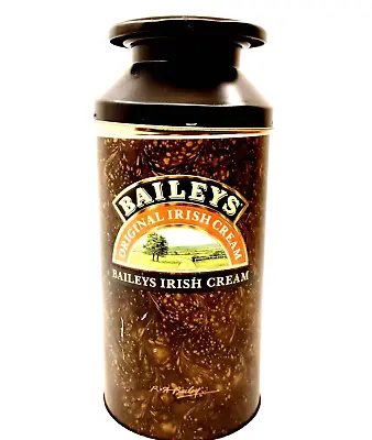 BAILEYS Irish Cream Canister  10  Empty Metal Churn Tin Container Vintage 1989  • $8.39