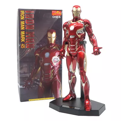 Crazy Toys Marvel Avengers Iron Man MK45 Tony Stark 12  Action Figure Model Gift • £50.99