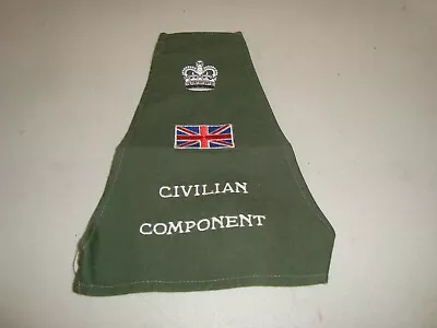 UK British Military Civilian Component Police Armband Brassard Free Shipping • $24.95