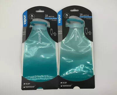 Lot Of (2) Vapur The Anti-Bottle 0.7 L / 23 Oz Color: Malibu Teal • $19.99