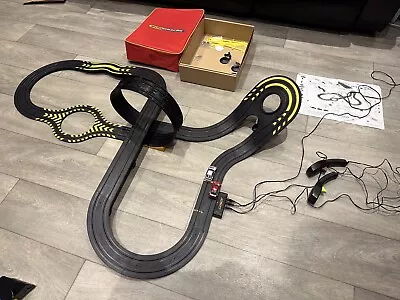 Hornby Vintage Micro Scalextric Loop Set With Rare Original Scalextric Bag • £30