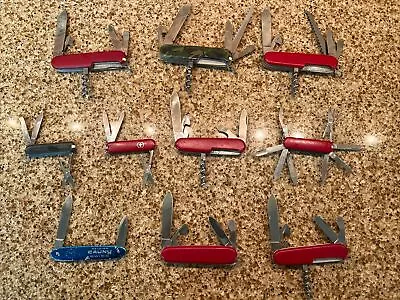 Lot Of 10 Victorinox TSA Confiscated  Swiss Army Knives. Please See All Pics. • $50