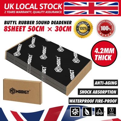 £27.61 • Buy Butyl Sound Deadener Thermal Proofing Car Door Roof Floor Underlay Insulation UK