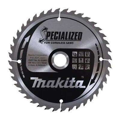 Makita B-32960 165mm X 20mm X 40t Circular Saw Blade Specialized • £20.79