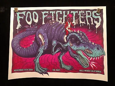 $99.99 • Buy Foo Fighters Hollywood LA The Roxy 11/14/20 Livestream Concert Poster Jim Mazza