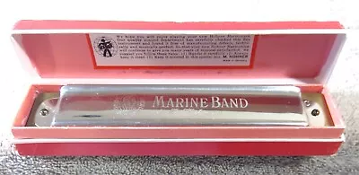 Vintage M Hohner Marine Band No 365 Harmonica Made In Germany 14 Hole Key Of C • $24.99