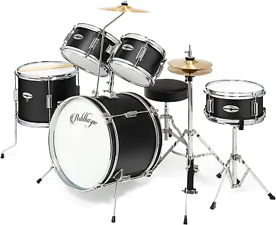 Ashthorpe 5-Piece Complete Junior Drum Set With Genuine Brass Cymbals - Advanced • $213.98