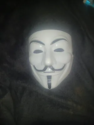 V For Vendetta Plastic White Used Mask • $3