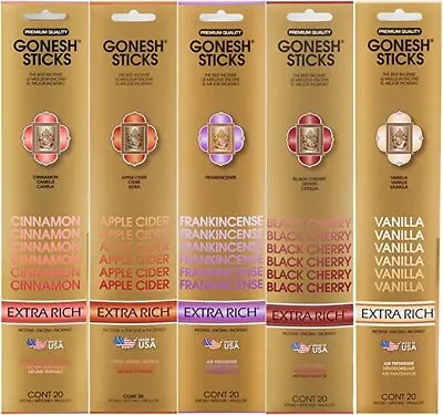 Gonesh Premium Incense Sticks 20 Pack💕 Choose Scent Buy 4 Get 4 Free💥8 In Cart • $5.70