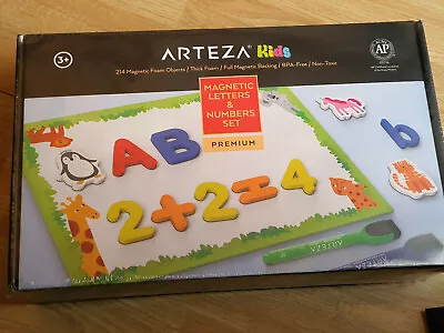 ARTEZA Magnetic Letters & Numbers Set 214 Pcs + BoardMarkers & Eraser |New|UK • £44.98