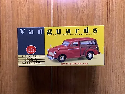 Vanguards Corgi 1:43 Morris Minor Traveller Red VA10006 • $17.57