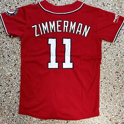 WASHINGTON NATIONALS Ryan Zimmerman MLB Baseball SGA Red Jersey Size Youth XL • $24.99