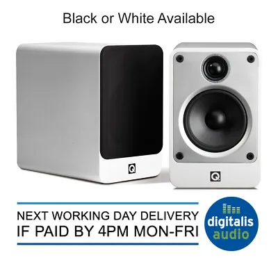 £249 • Buy Q Acoustics Concept 20 2 Way Reflex Bookshelf Speakers Gloss Black Or White
