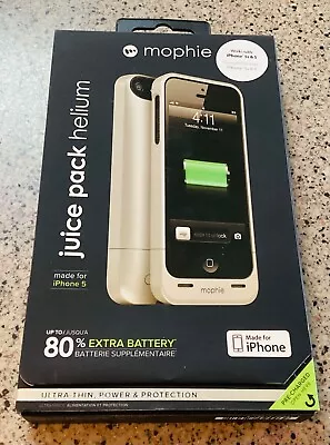 NIB Juice Pack Helium Air Battery Case Apple IPhone 5 5s Free Shipping! • $11.99