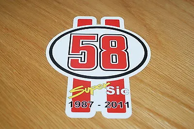 Marco Simoncelli Number 58 Sticker • $3.73