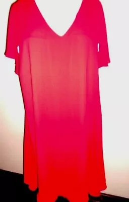 $28.50 • Buy TS 14+ Hot Red DRESS Size 24 NEW Evening Party Cocktail Special Occasion Tunic