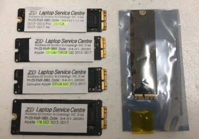 $45 • Buy Genuine Original Apple MacBook Pro Air SSD  251GB 500GB 1TB 2013 2014 2015 2017