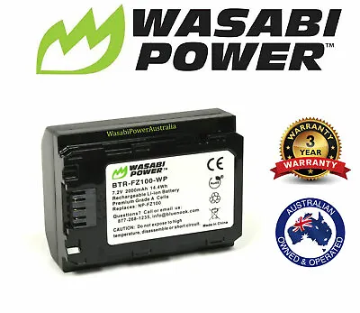 $62.50 • Buy NP-FZ100 Wasabi Power Battery For Sony NP-FZ100, Sony Alpha A9, A7R III, A7 III 