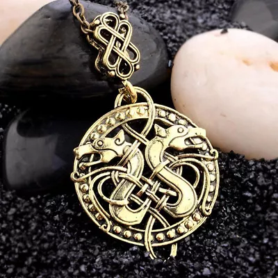 Viking Celtic Knots Dragon Odin Pendant Necklace Norse Nordic Jewelry Charm • $1.99