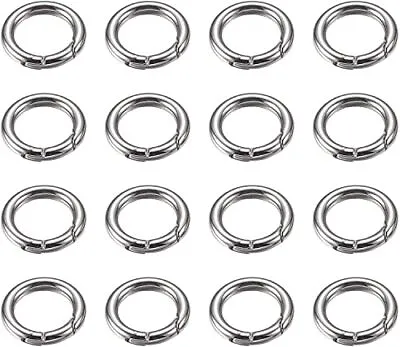 Spring O Rings Spring Snap Clip Hooks Zinc Alloy Round Metal Split Rings Small O • $13.15