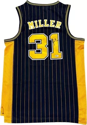 Reggie Miller Indiana Pacers Autographed Signed Jersey BECKETT COA • $559