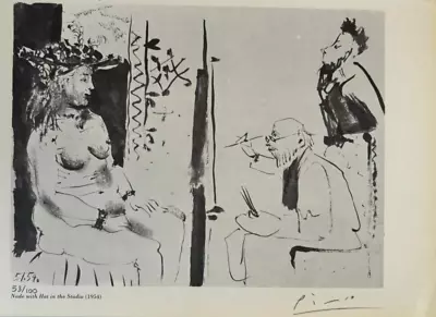 Pablo Picasso Original Hand-signed Lithograph With COA & Appraisal Of $3500 • $499