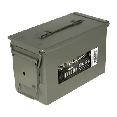 50 Cal Metal Ammo Can 1-Pack Military Steel Box Shotgun Rifle Gun Ammo Storage F • $20.49