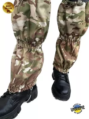 Ukrainian Army Multicam Gaiters - 40 Cm - Military Surplus For Mountain Hiking • $34.35